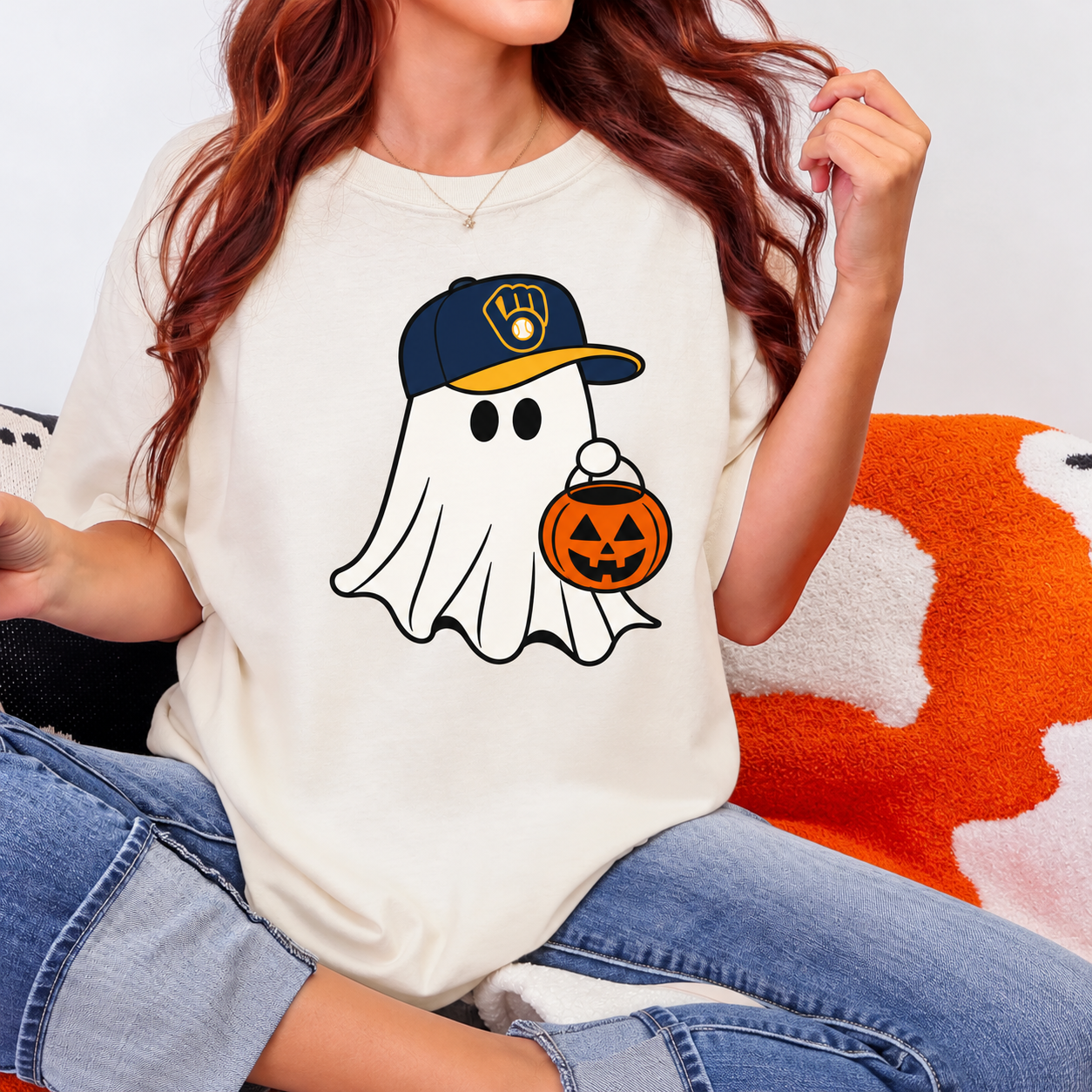 Custom Baseball Ghost Spooky Season Shirt