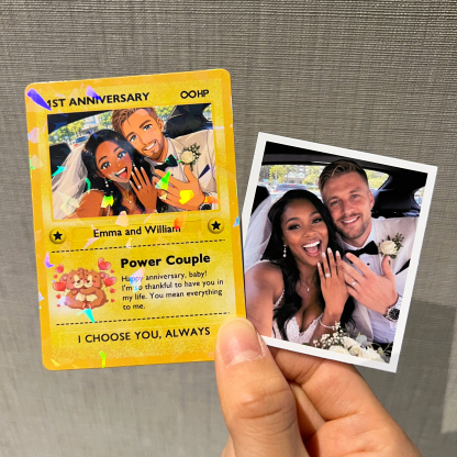 Custom Anime Photo Couple Trading Card