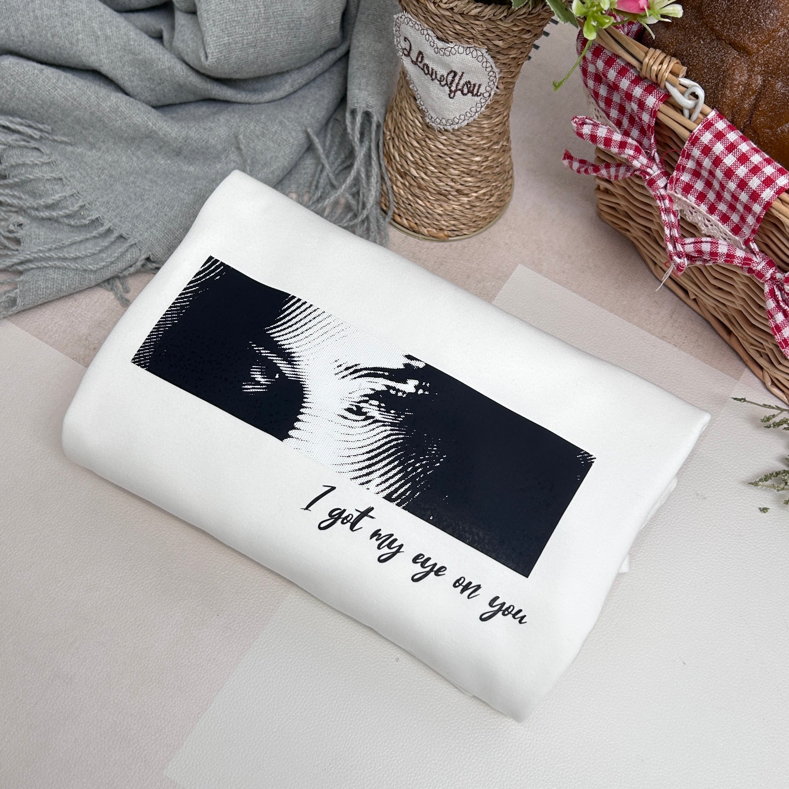 Unique Custom Eyes Tee Perfect Couple Gift