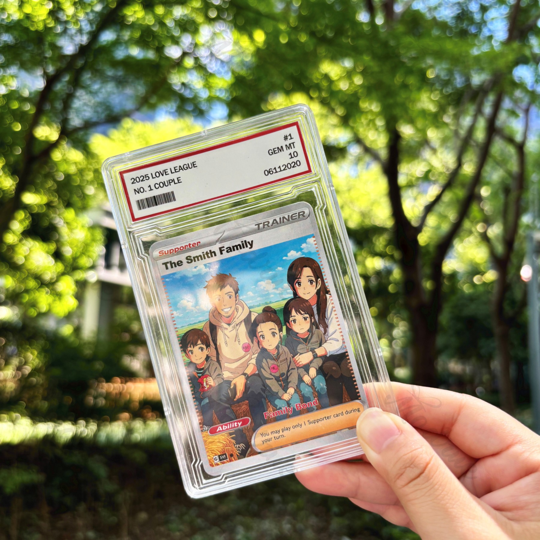 Personalized Couple Photo Anime Style Card