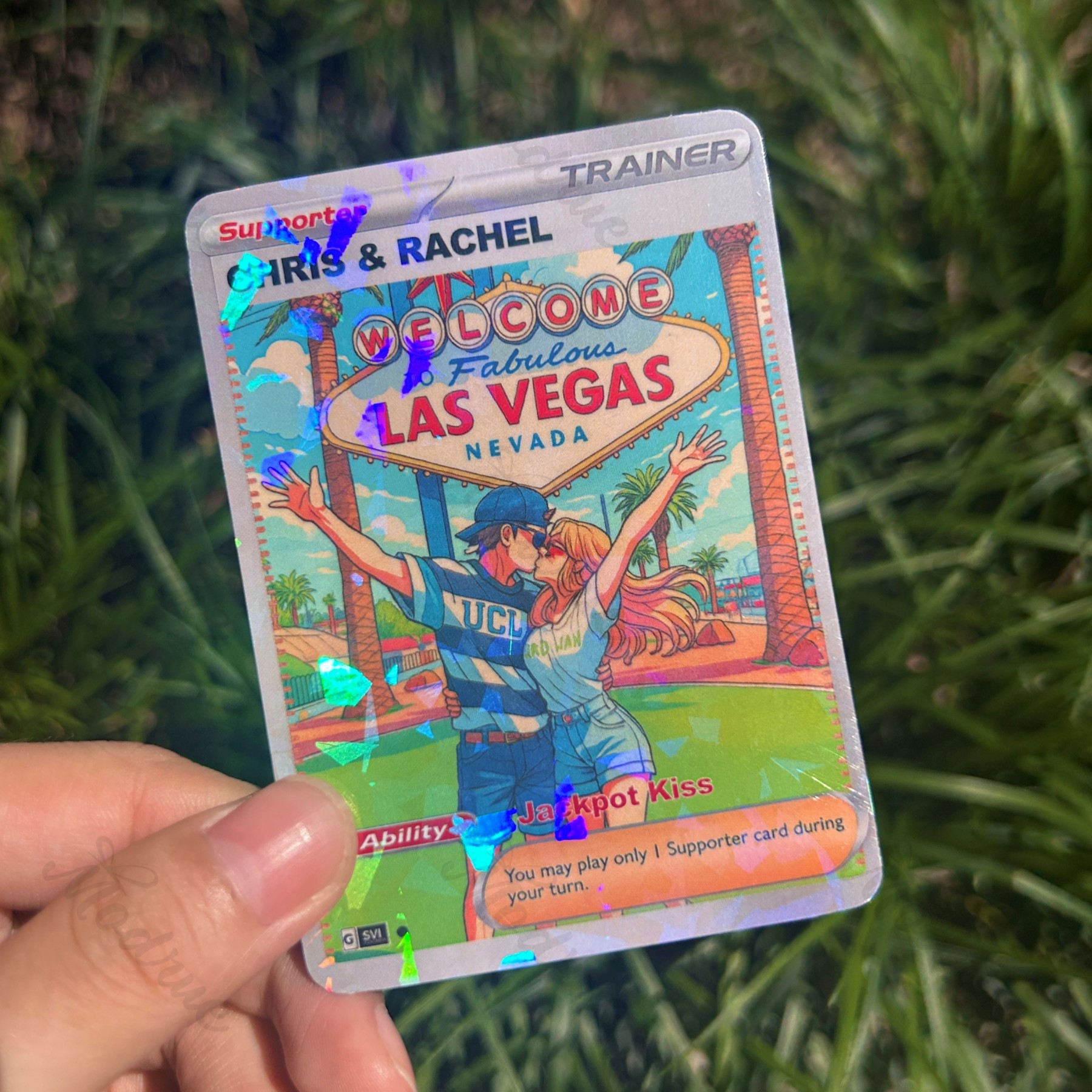 Personalized Couple Photo Anime Style Card