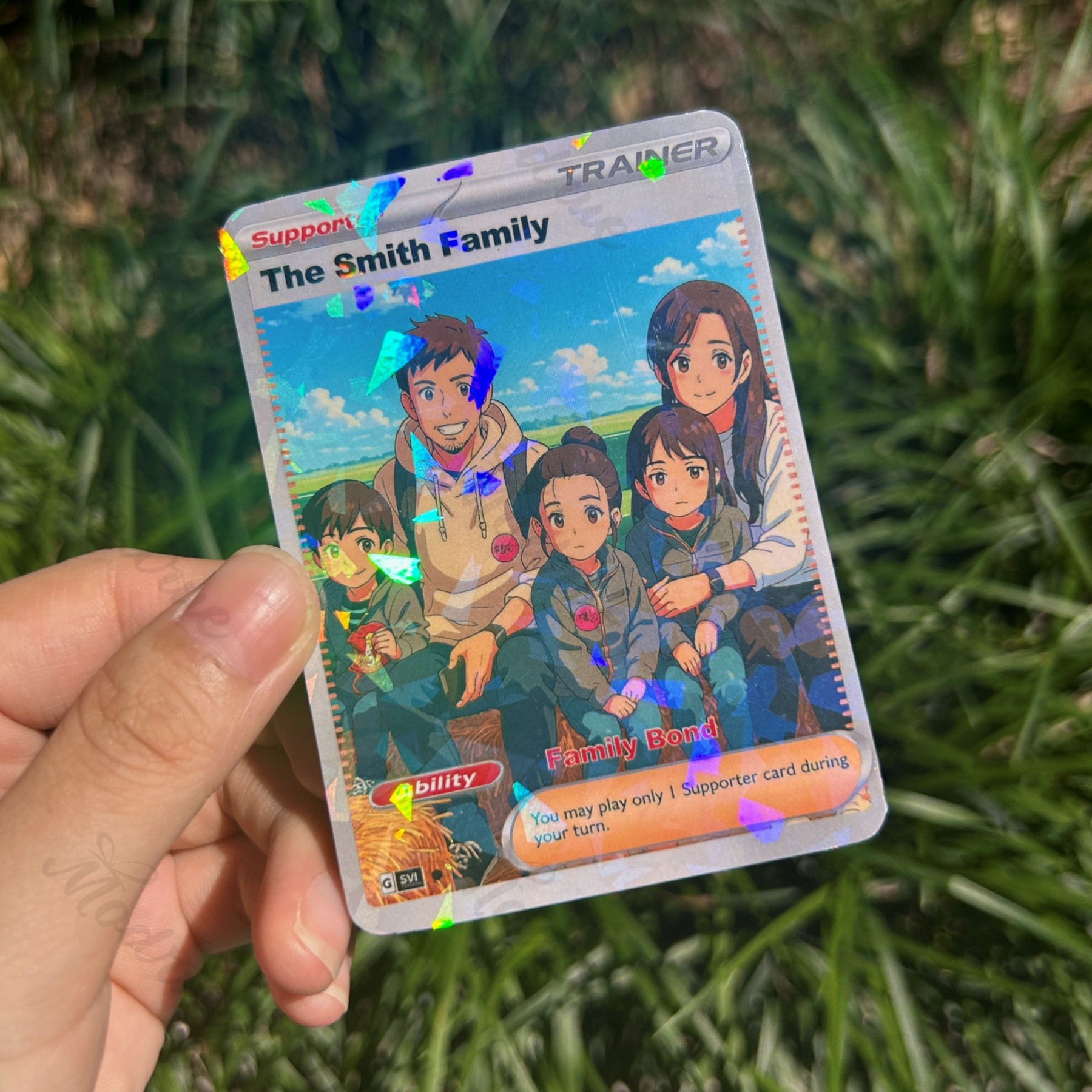 Personalized Couple Photo Anime Style Card