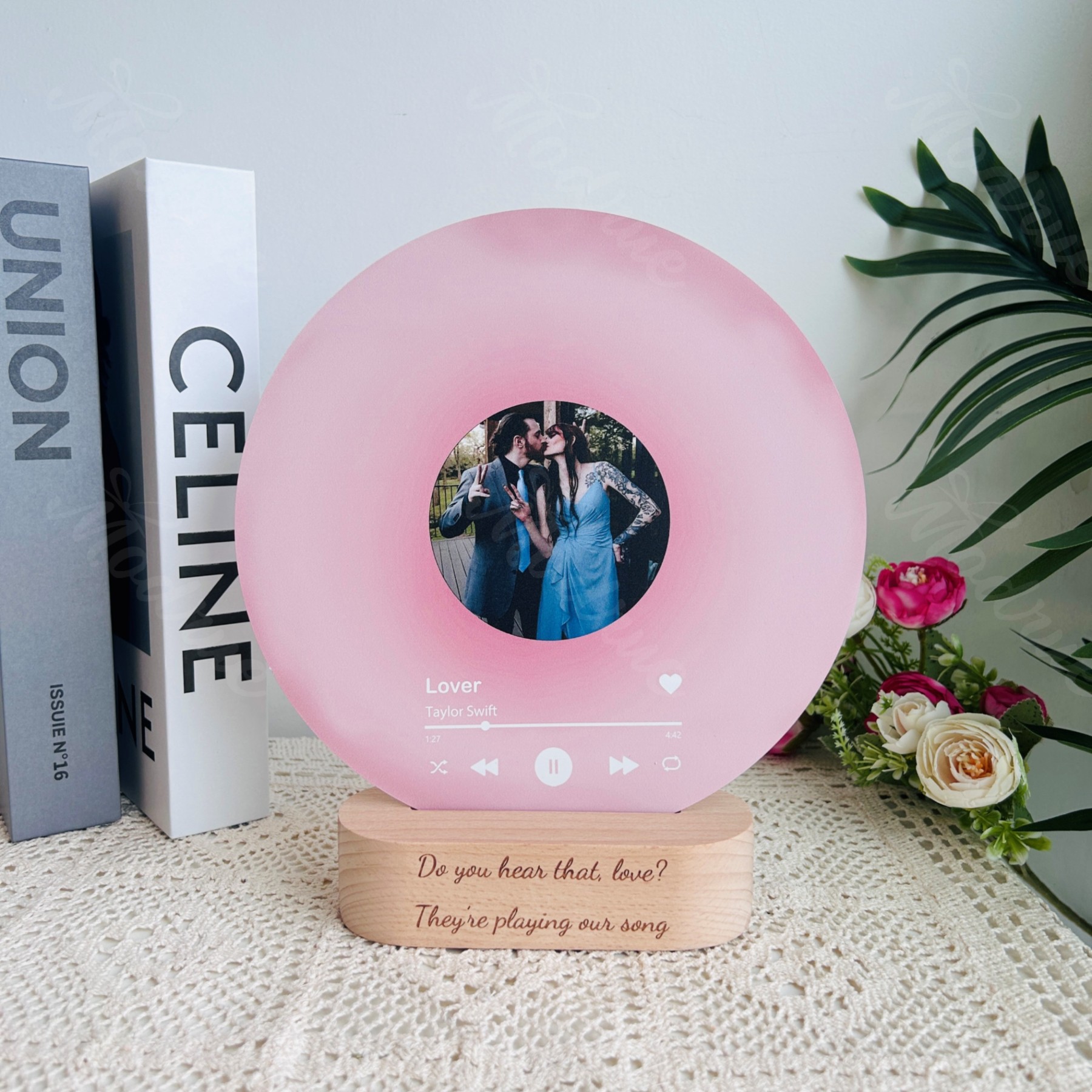 Personalized Record with Photo - Acrylic Song Plaque with NFC🎵