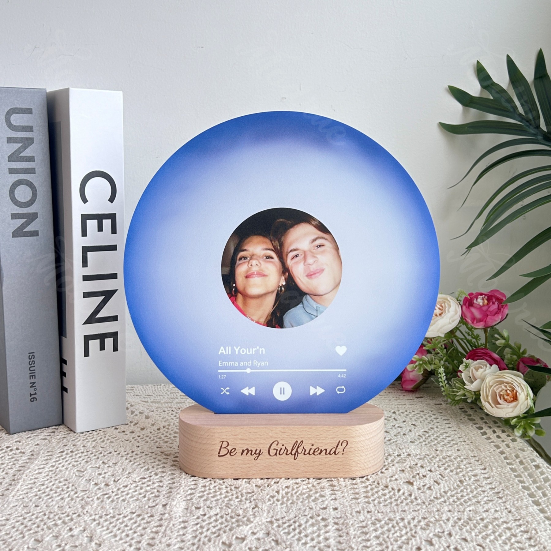 Personalized Record with Photo - Acrylic Song Plaque with NFC🎵