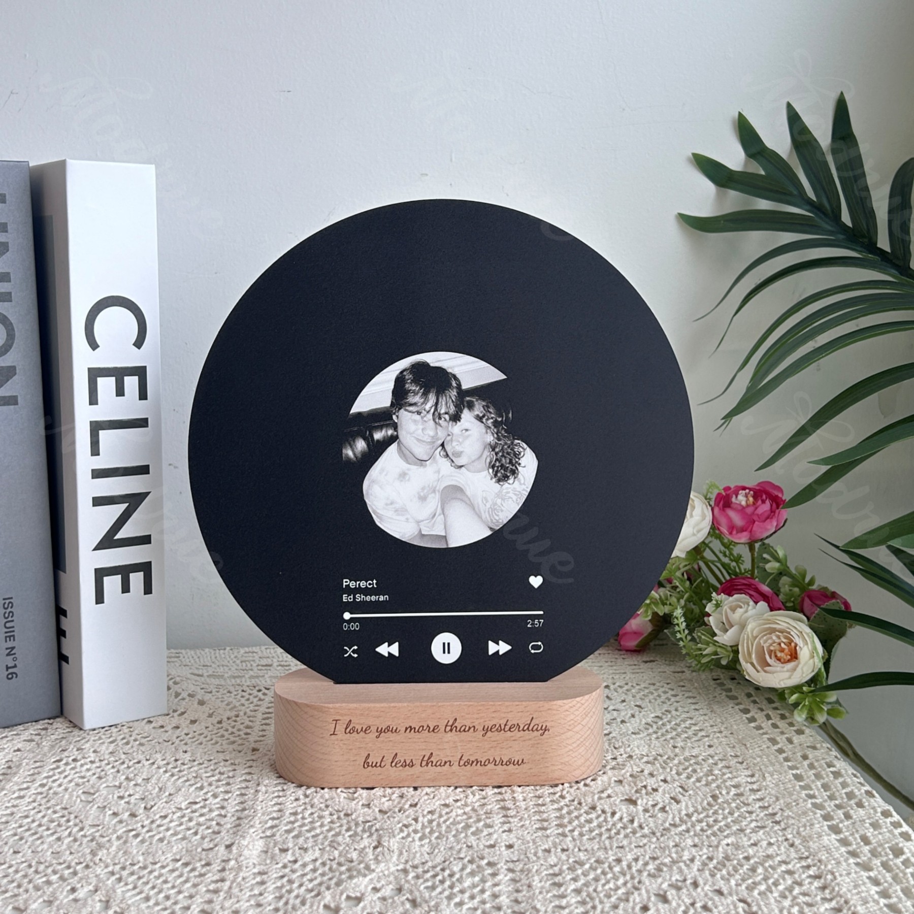 Personalized Record with Photo - Acrylic Song Plaque with NFC🎵