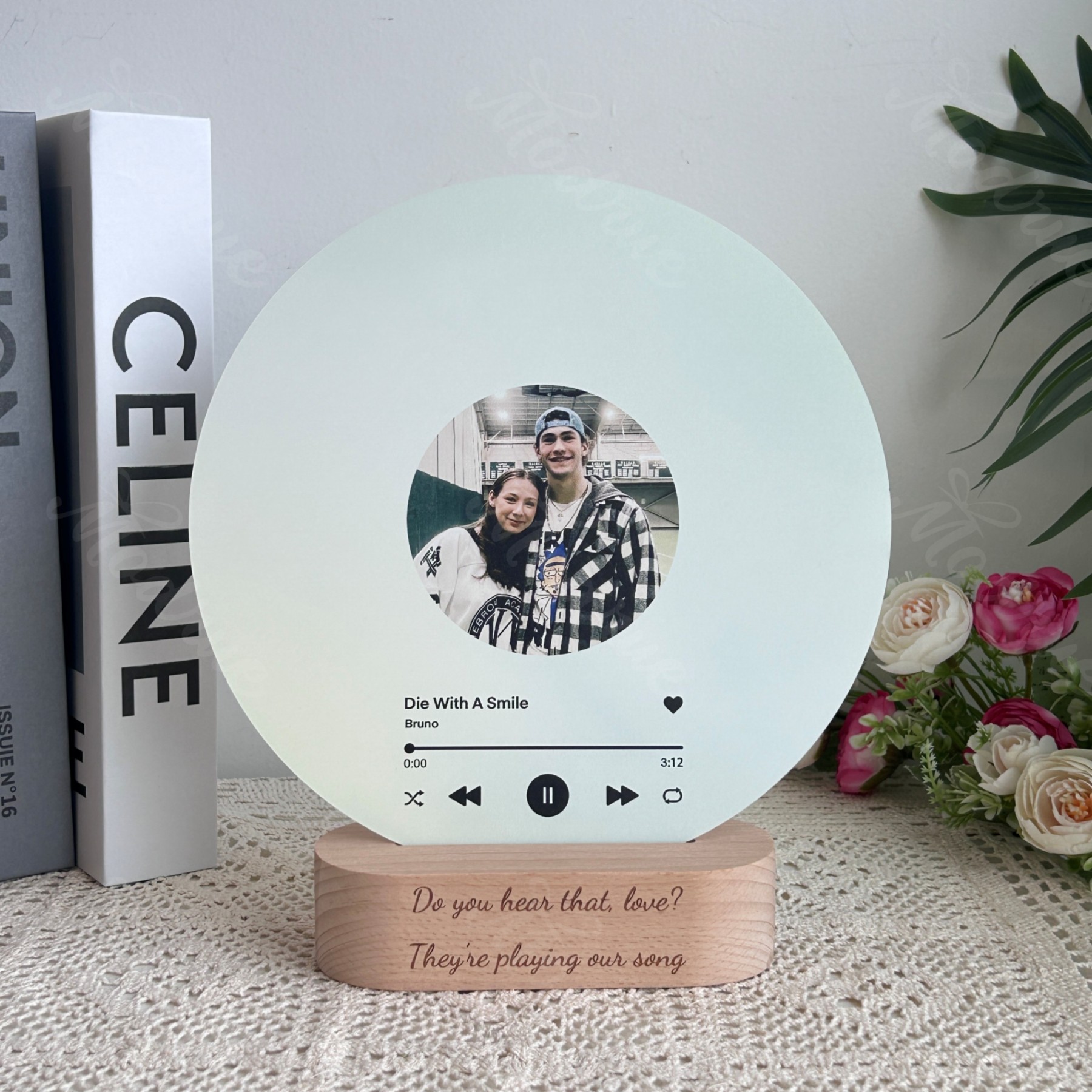 Personalized Record with Photo - Acrylic Song Plaque with NFC🎵