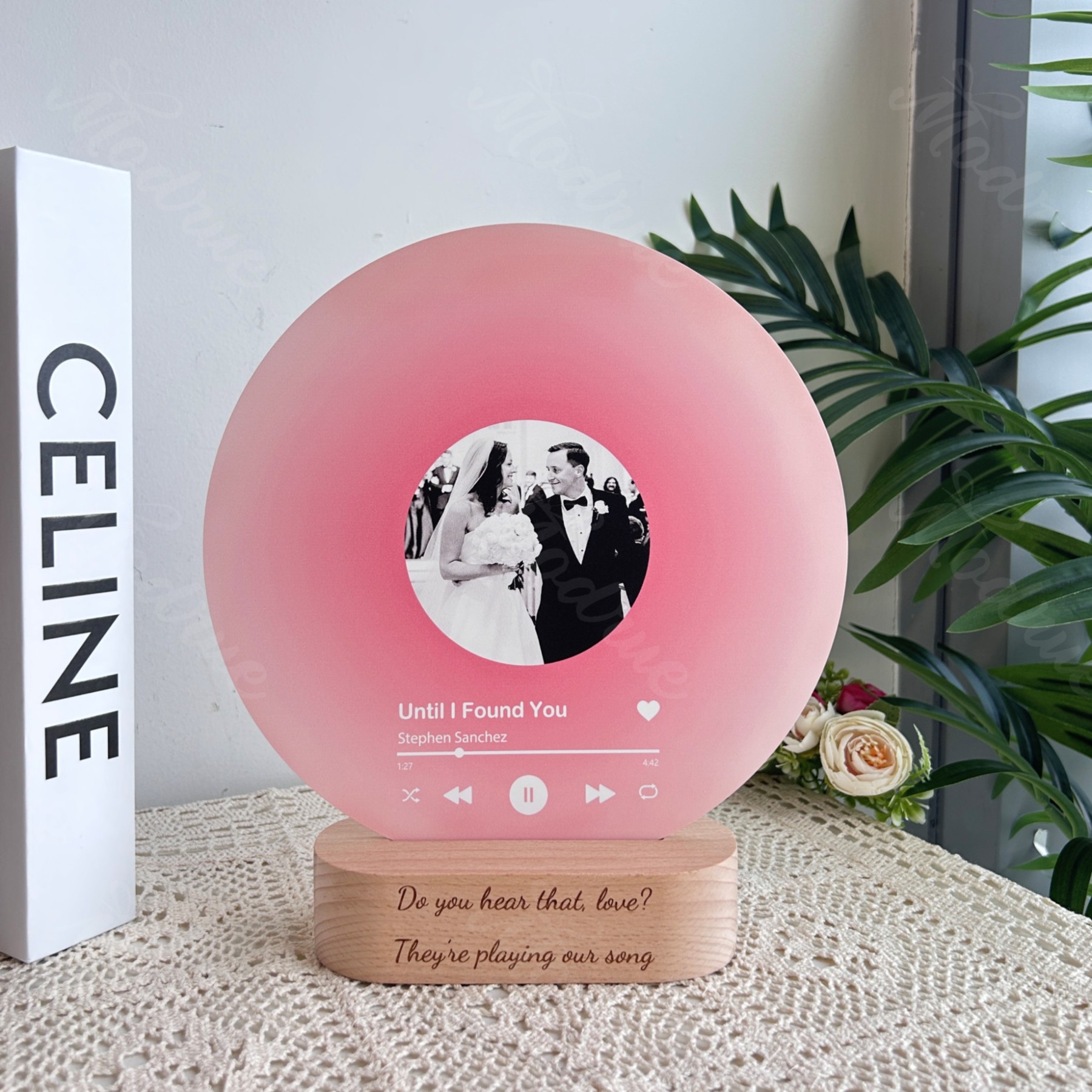 Personalized Record with Photo - Acrylic Song Plaque with NFC🎵