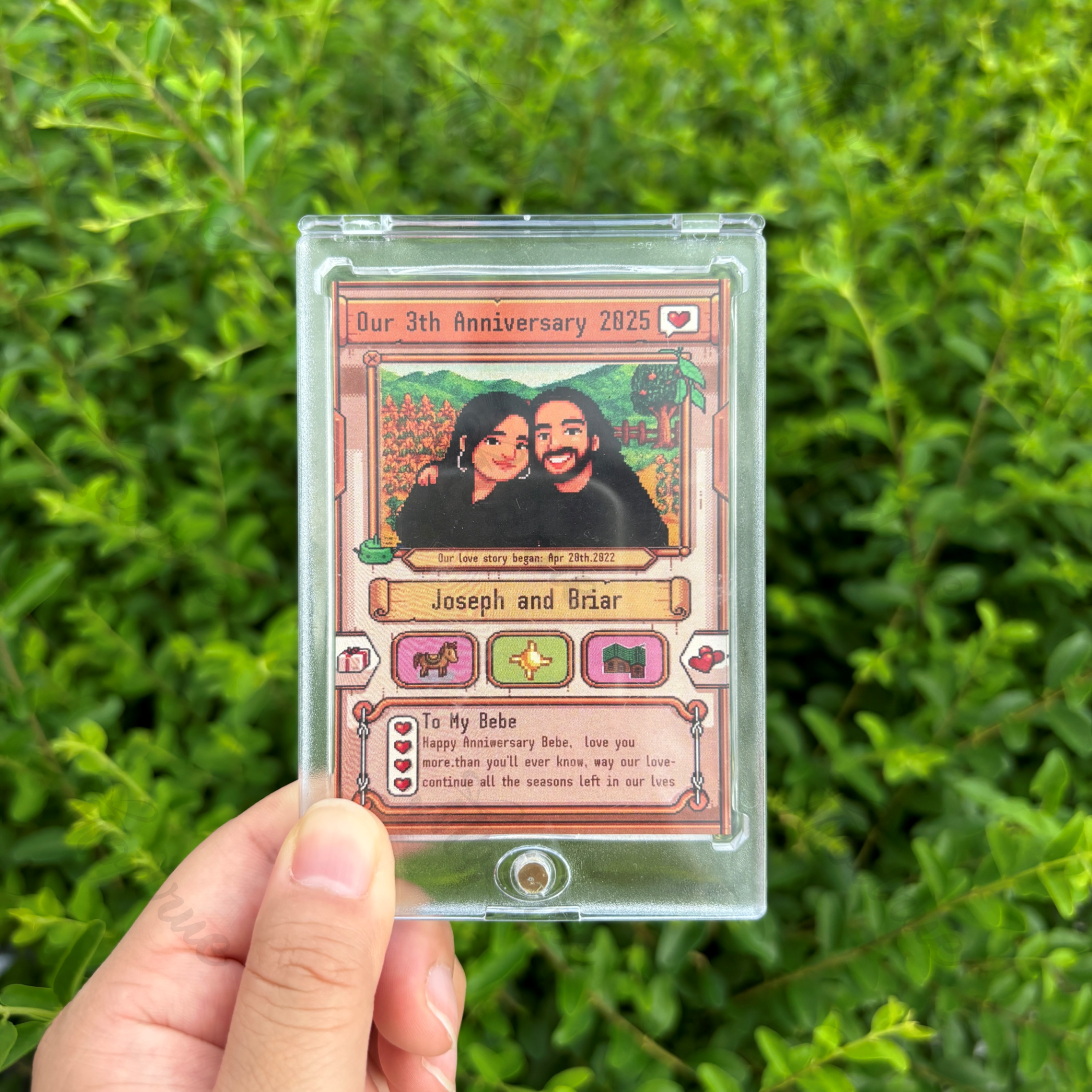 Custom Anniversary Card for Farming Game Lovers