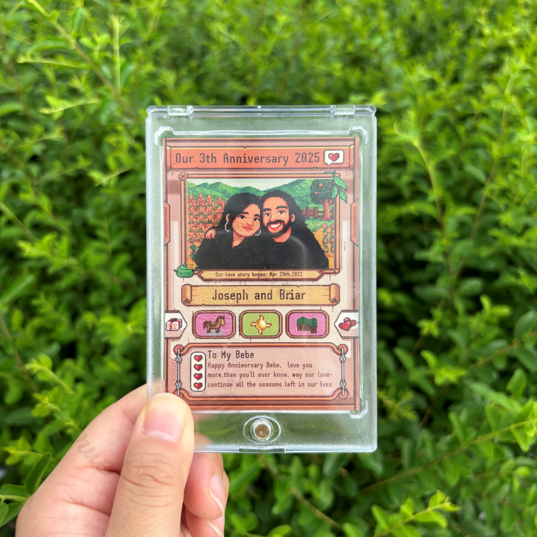 Custom Anniversary Card for Farming Game Lovers