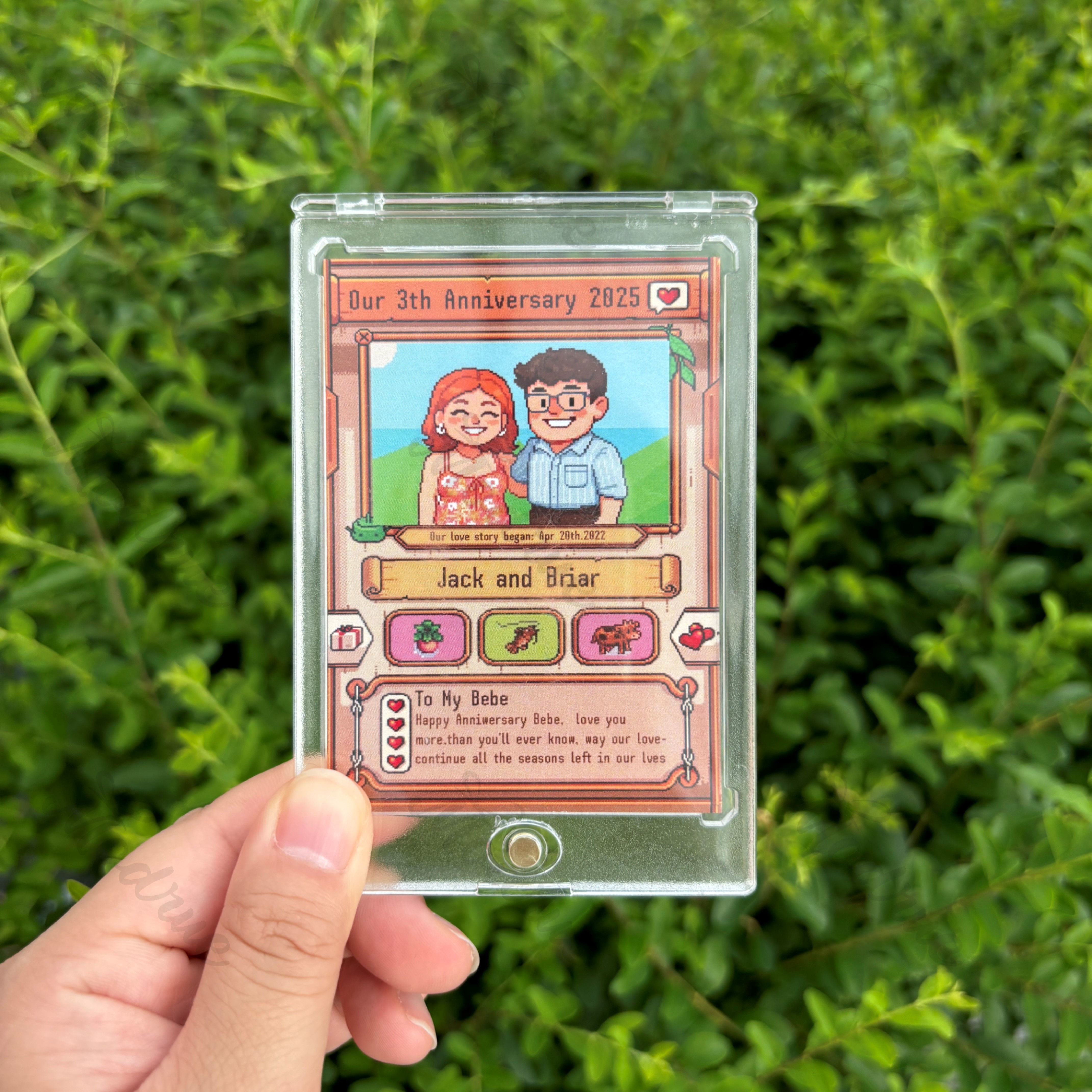 Custom Anniversary Card for Farming Game Lovers