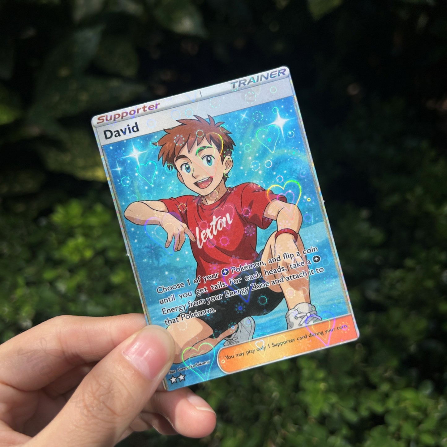 Personalized Photo Anime Style Card