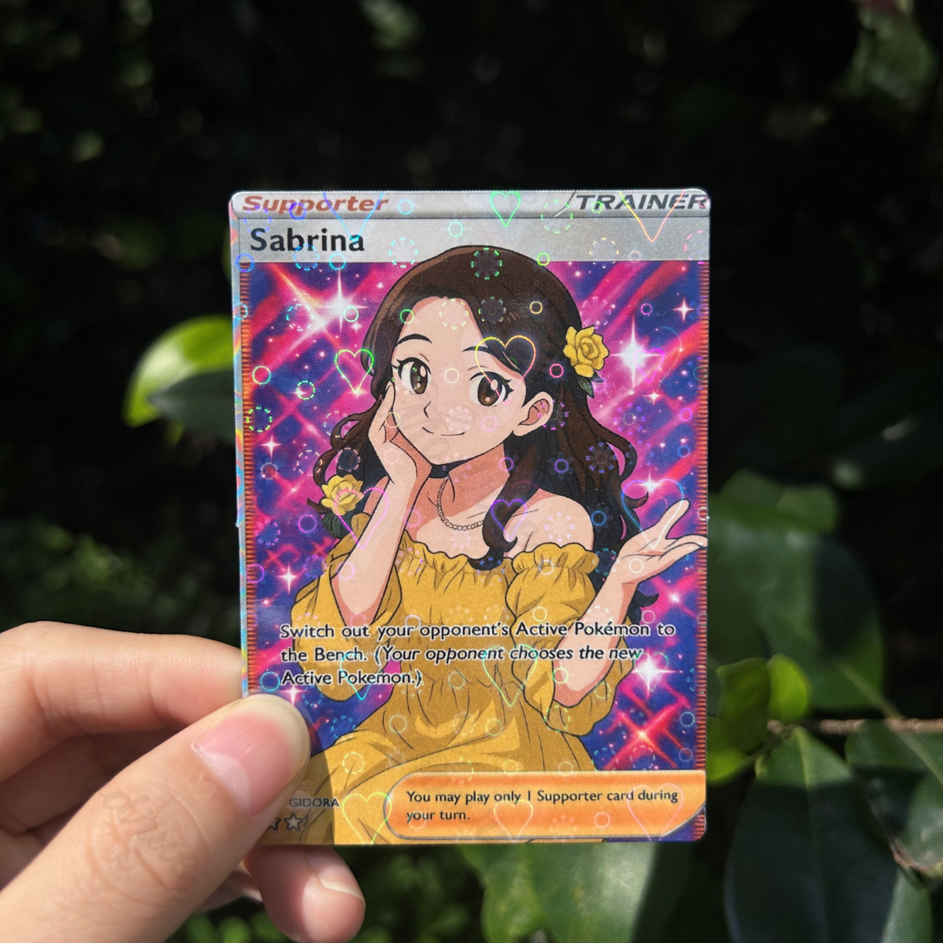 Personalized Photo Anime Style Card