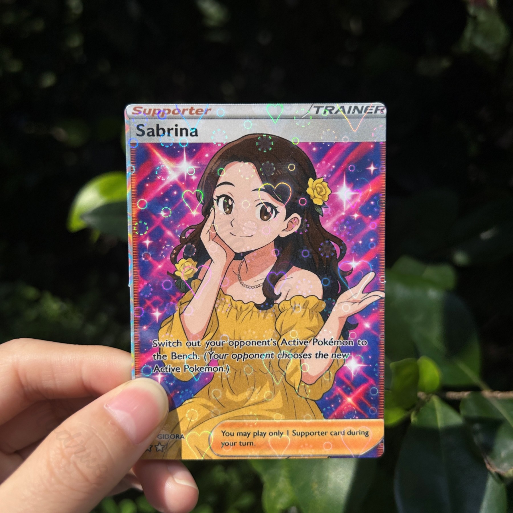 Personalized Photo Anime Style Card
