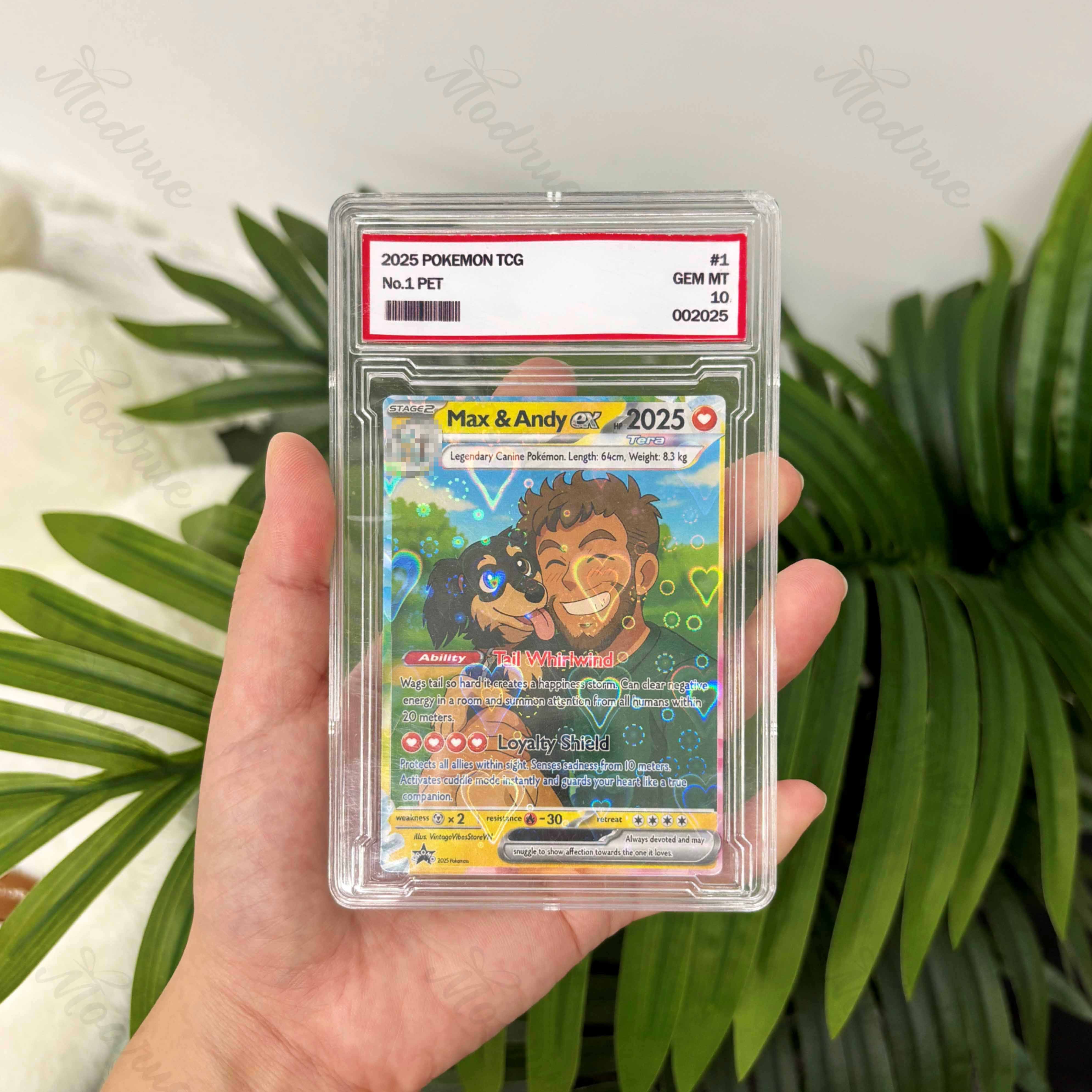 Personalized Pet Portrait Anime Style Card