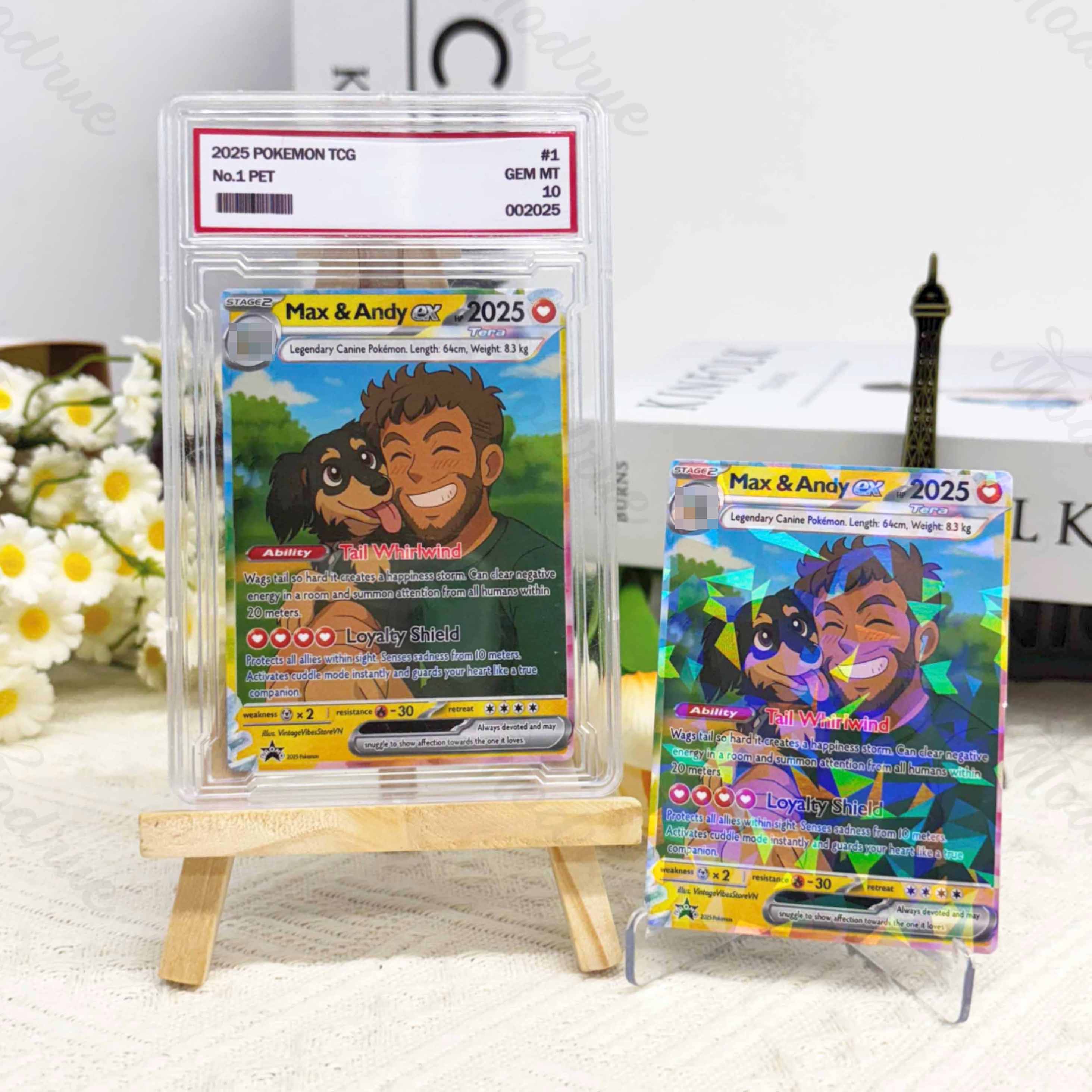 Personalized Pet Portrait Anime Style Card