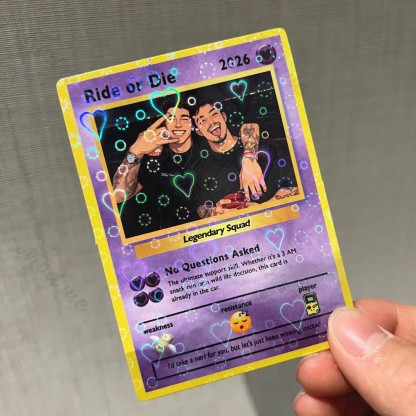 Custom Best Friend Card Anime Style Gift for Bestie