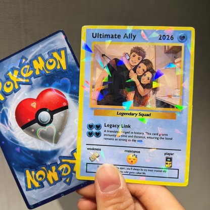 Custom Best Friend Card Anime Style Gift for Bestie