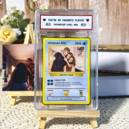 Custom Best Friend Card Anime Style Gift for Bestie