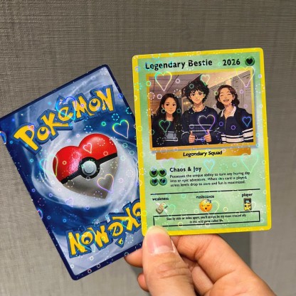 Custom Best Friend Card Anime Style Gift for Bestie