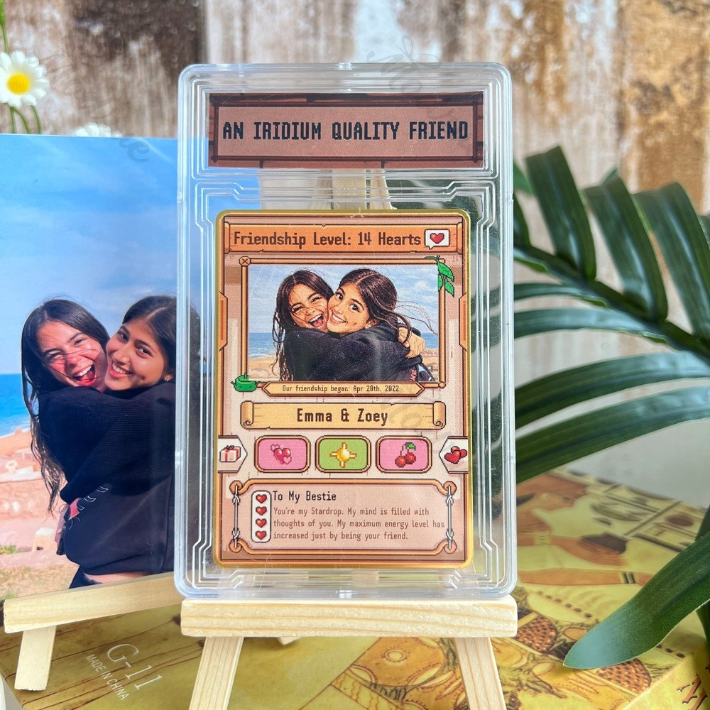 Custom Pixel Card for Farming Game Lovers