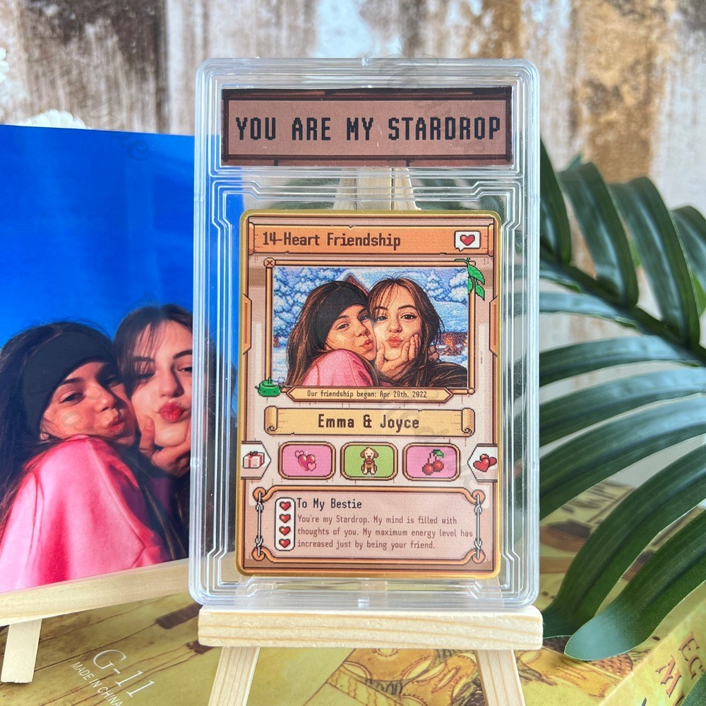 Custom Pixel Card for Farming Game Lovers