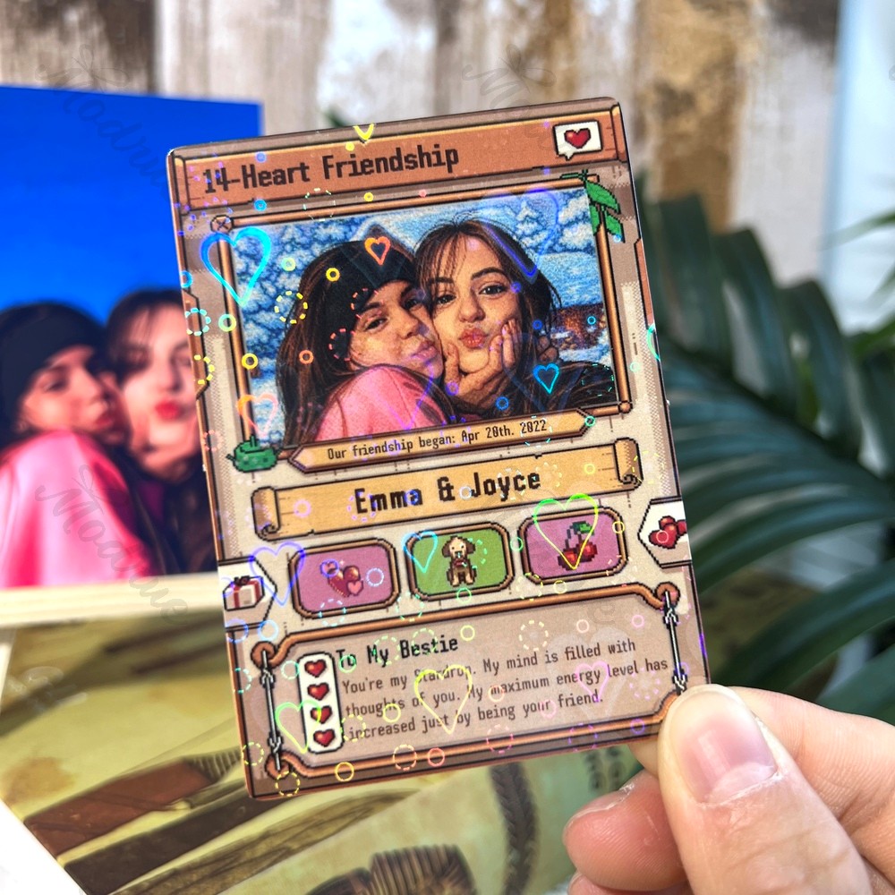 Custom Pixel Card for Farming Game Lovers