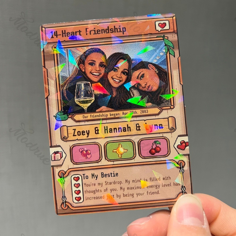 Custom Pixel Card for Farming Game Lovers