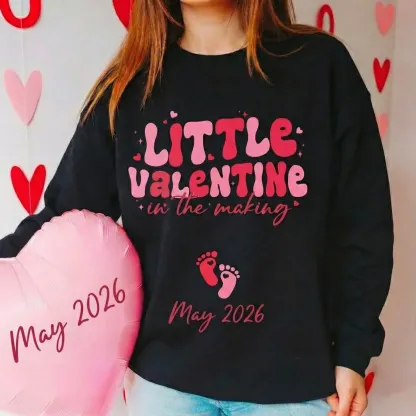 Valentines Day Pregnancy Announcement  Sweatshirt