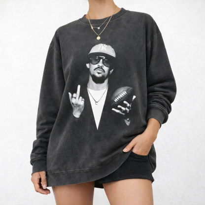 Bad Benito Football Graphic  Tee - Premium Heavyweight Vintage Wash