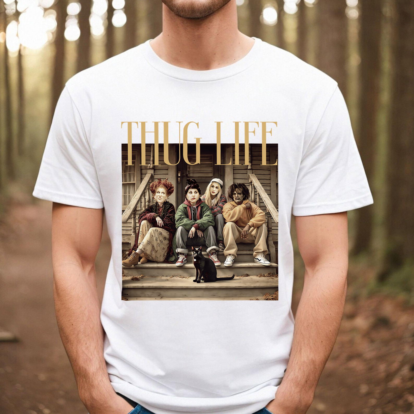 Thug Life Golden Girl Bad Witches Halloween Vintage T-Shirt Sweatshirt Hoddie