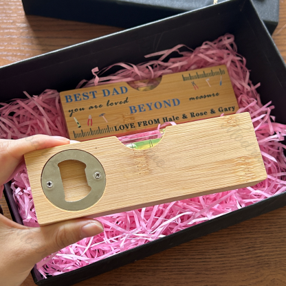 Personalised Wooden Spirit Level Bottle Opener
