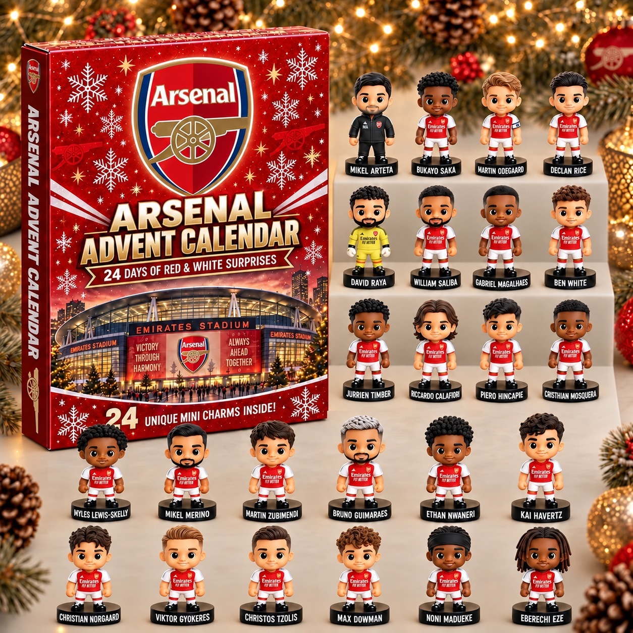 Arsenal · Football Fan 24-Day Advent Calendar – Soccer Club Countdown Gift Box