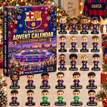 FC Barcelona · Football Fan 24-Day Advent Calendar – Soccer Club Countdown Gift Box