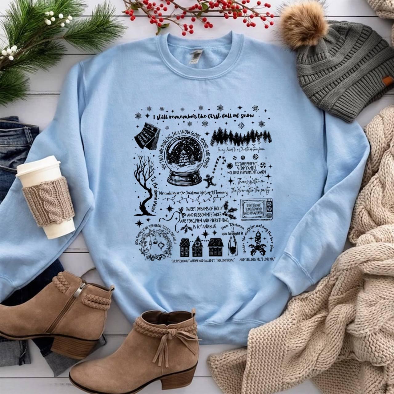 Christmas Songs Lyrics Sweatshirt