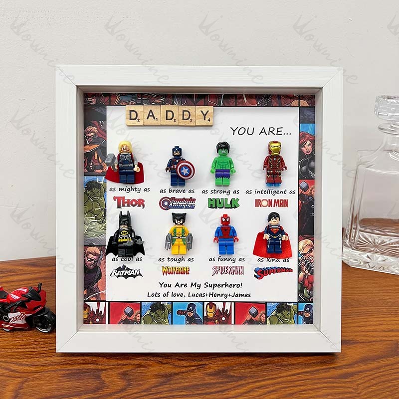 BraveHeroFrames - Custom Super Dad Gift Box