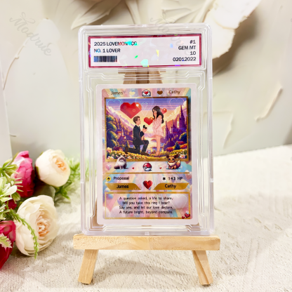 Personalized Pixel Art Themed Card