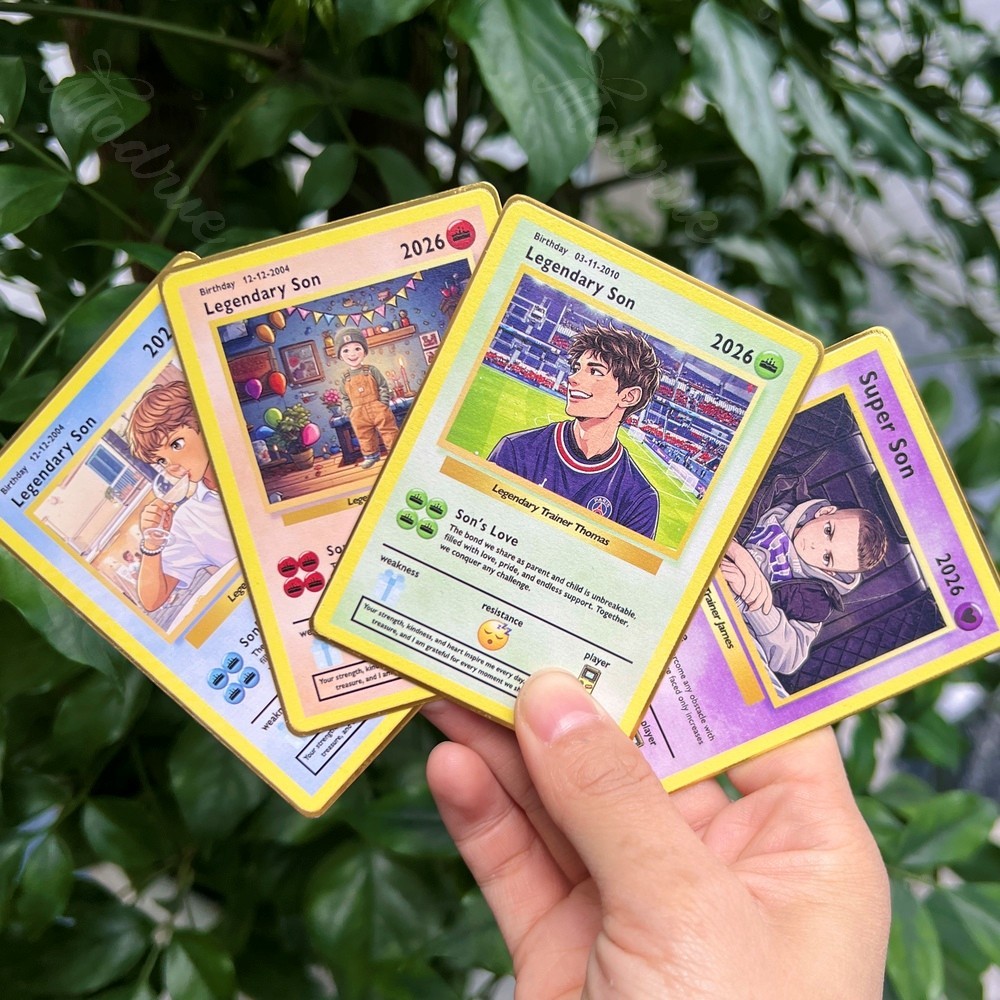 Custom Anime Legendary Kid Card Birthday Mother’s Day Gift 