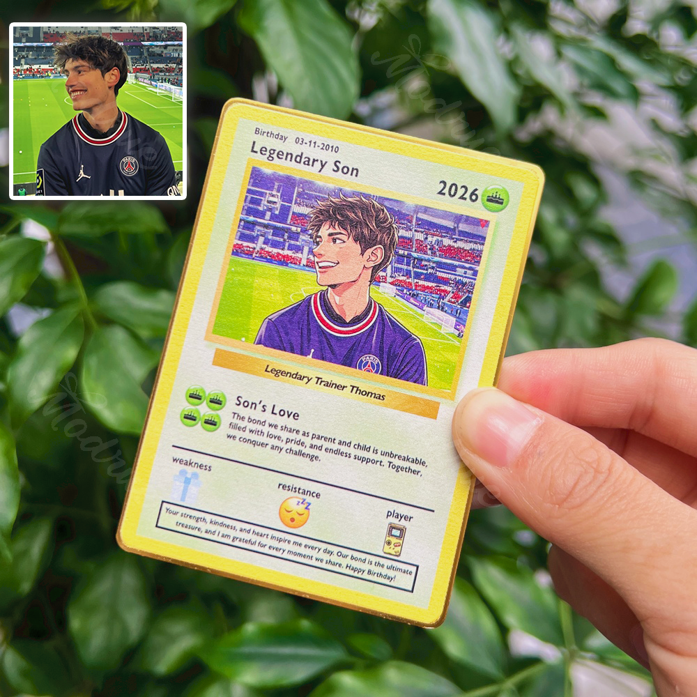 Custom Anime Legendary Kid Card Birthday Mother’s Day Gift 