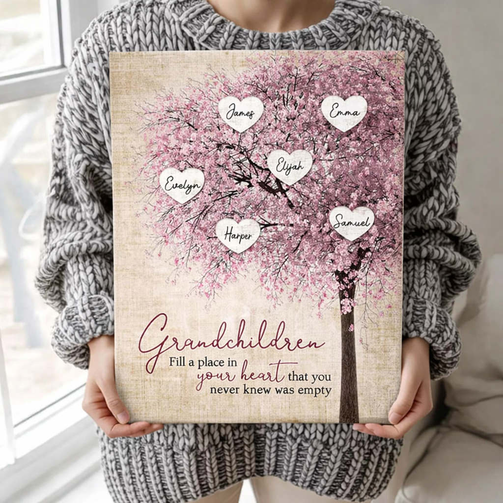 Personalised Family Tree Canvas 