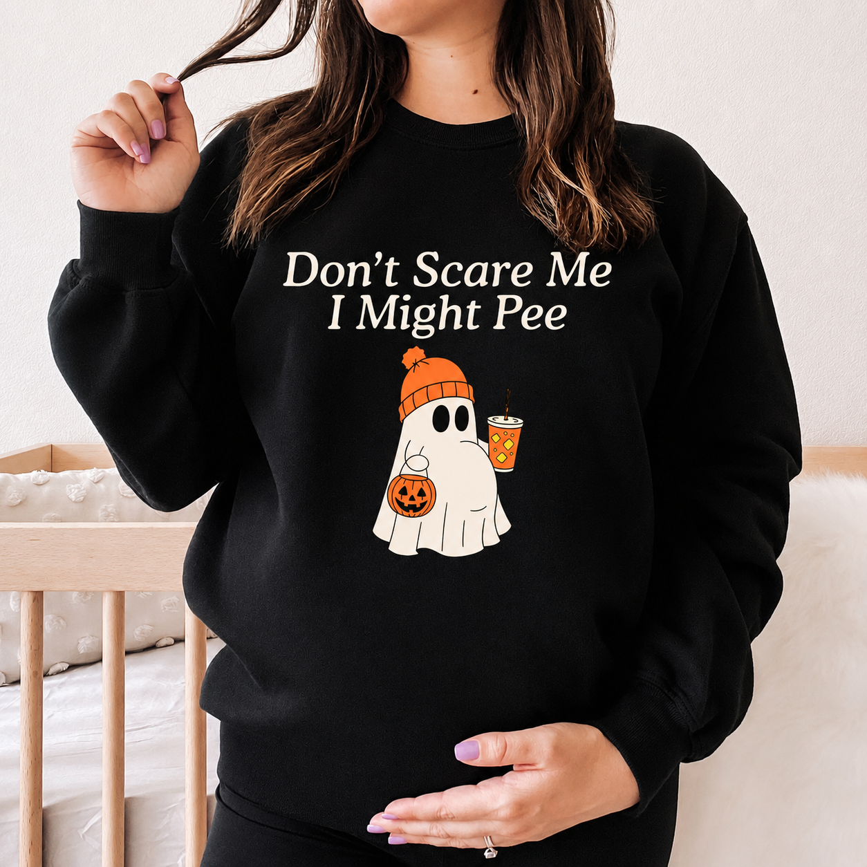 I Might Pee Ghost Pregnant Halloween Shirt