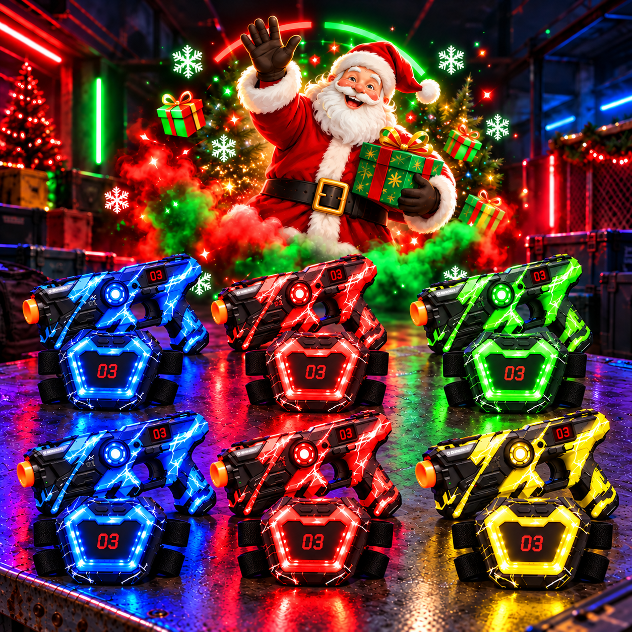 Laser Tag Blasters & Sensor Vests Battle Set