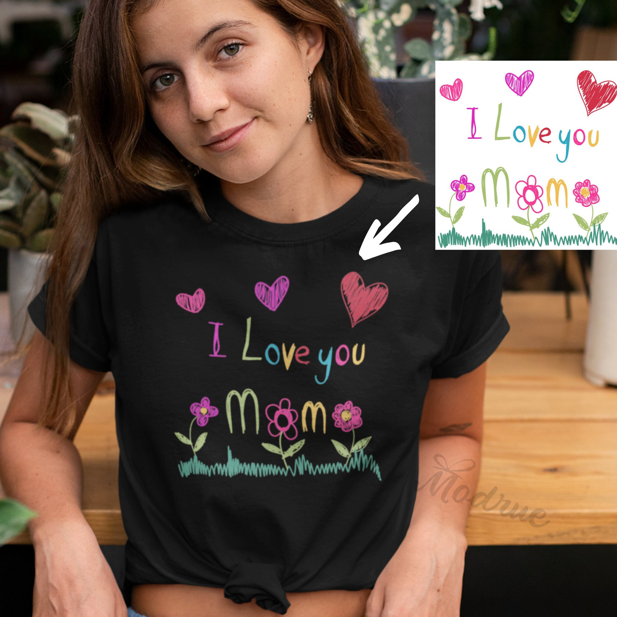 Custom Dad Shirt With Kids Drawing Father's Day Shirt