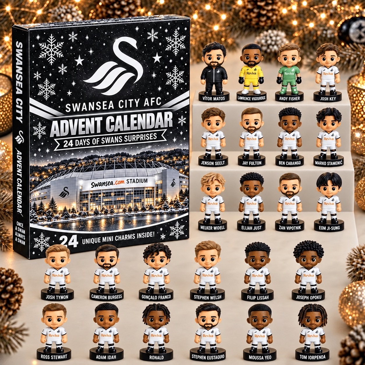 Swansea City · Football Fan 24-Day Advent Calendar – Soccer Club Countdown Gift Box