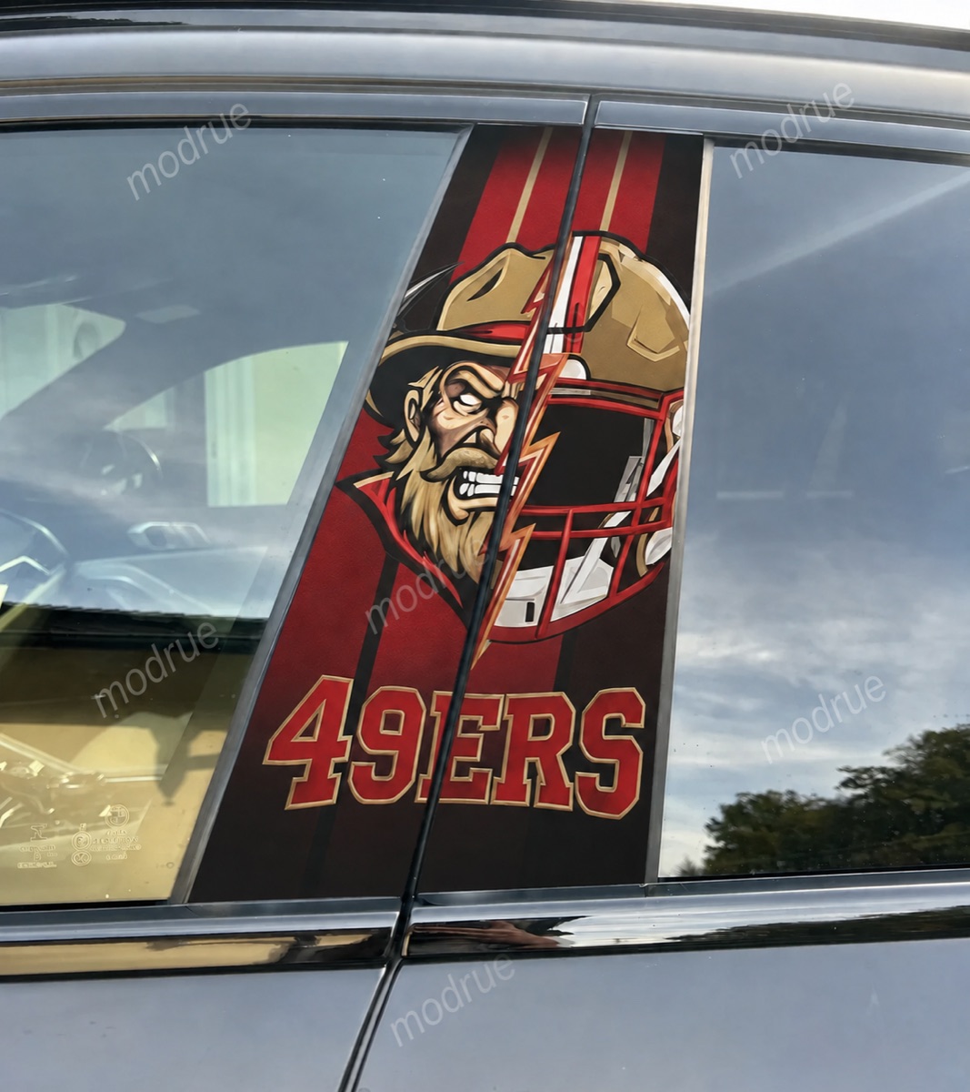 San Francisco 49ers Car Pillar Wrap - Universal Fit