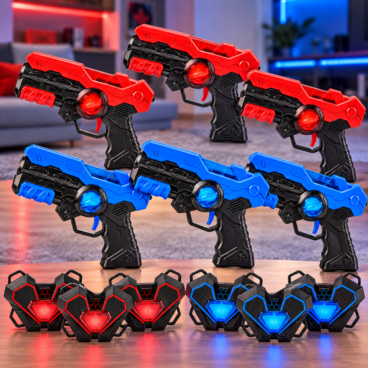 Laser Tag Blasters & Sensor Vests Battle Set