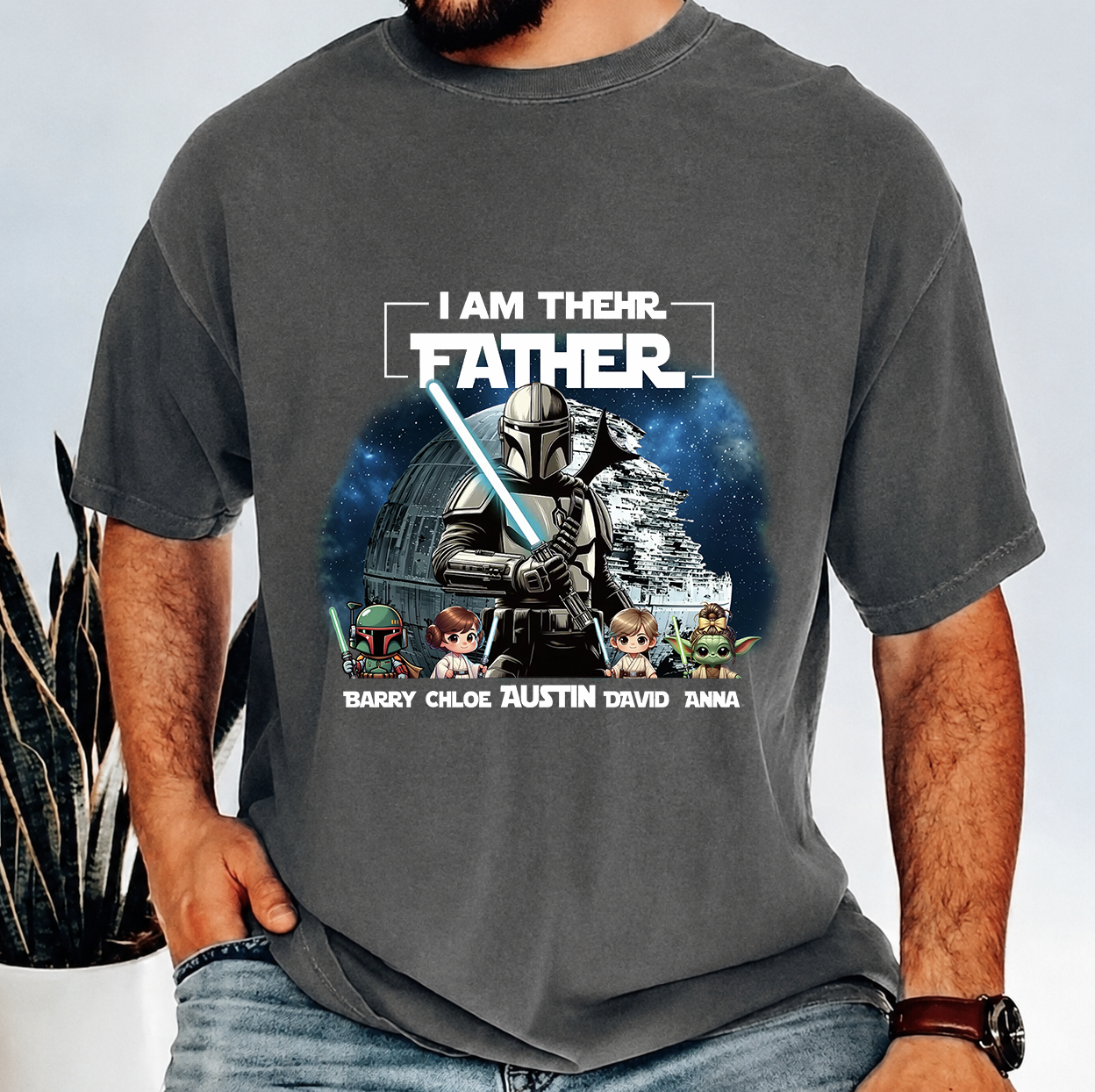 Custom Father’s Day Space Hero Tee 