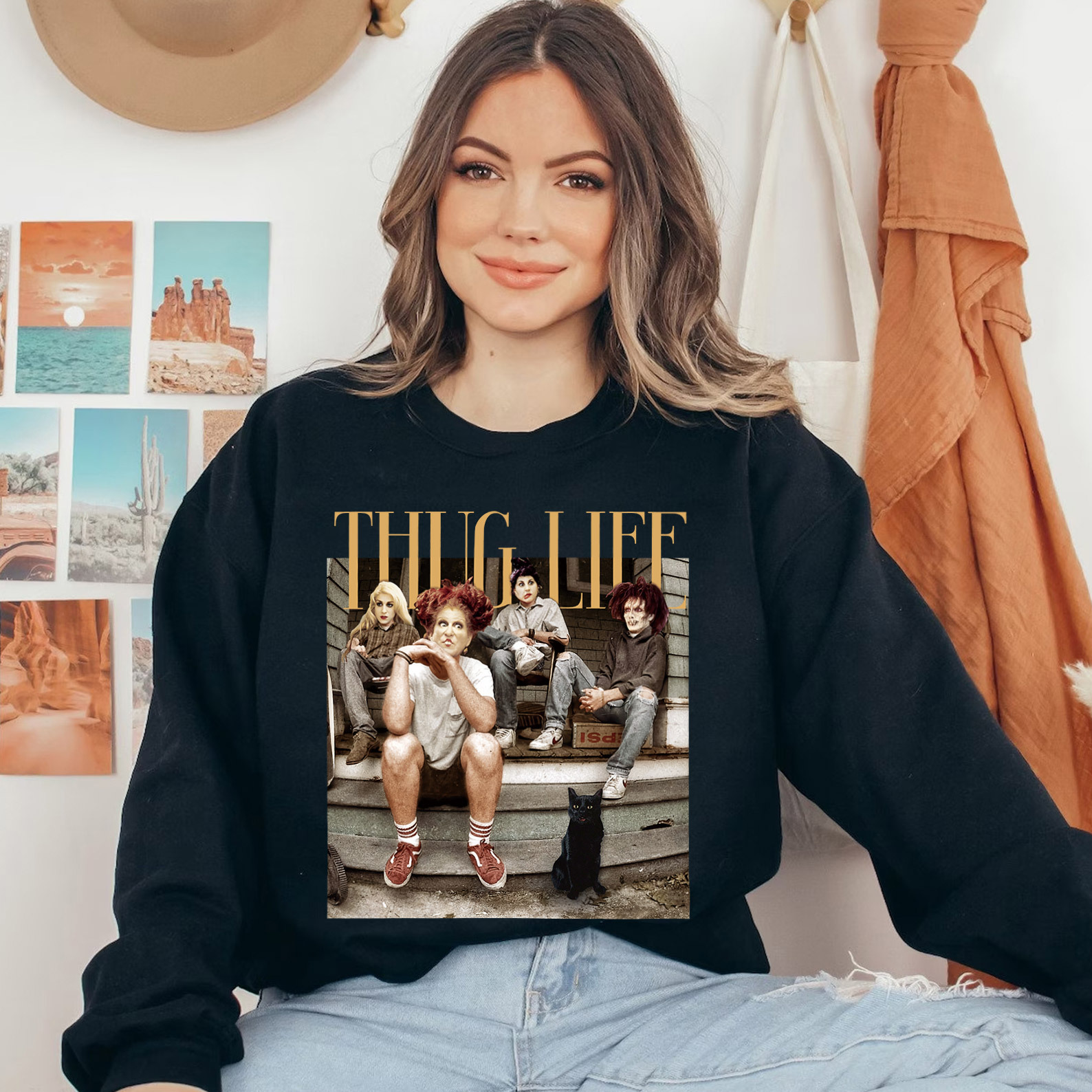 Thug Life Bad Witches Halloween Vintage T-Shirt/Crewneck/Hoodie