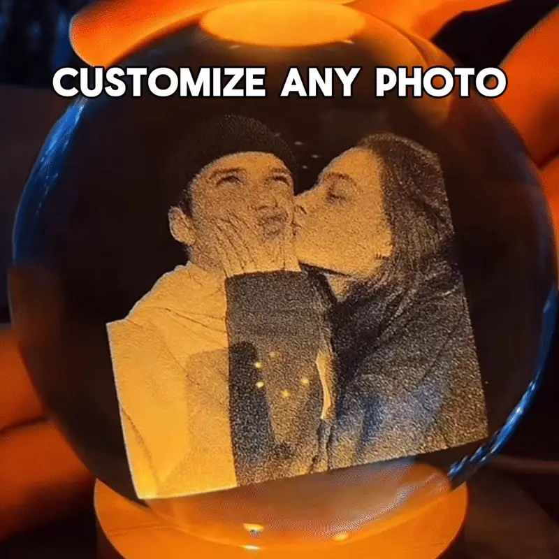 Custom 3D Photo Crystal Ball