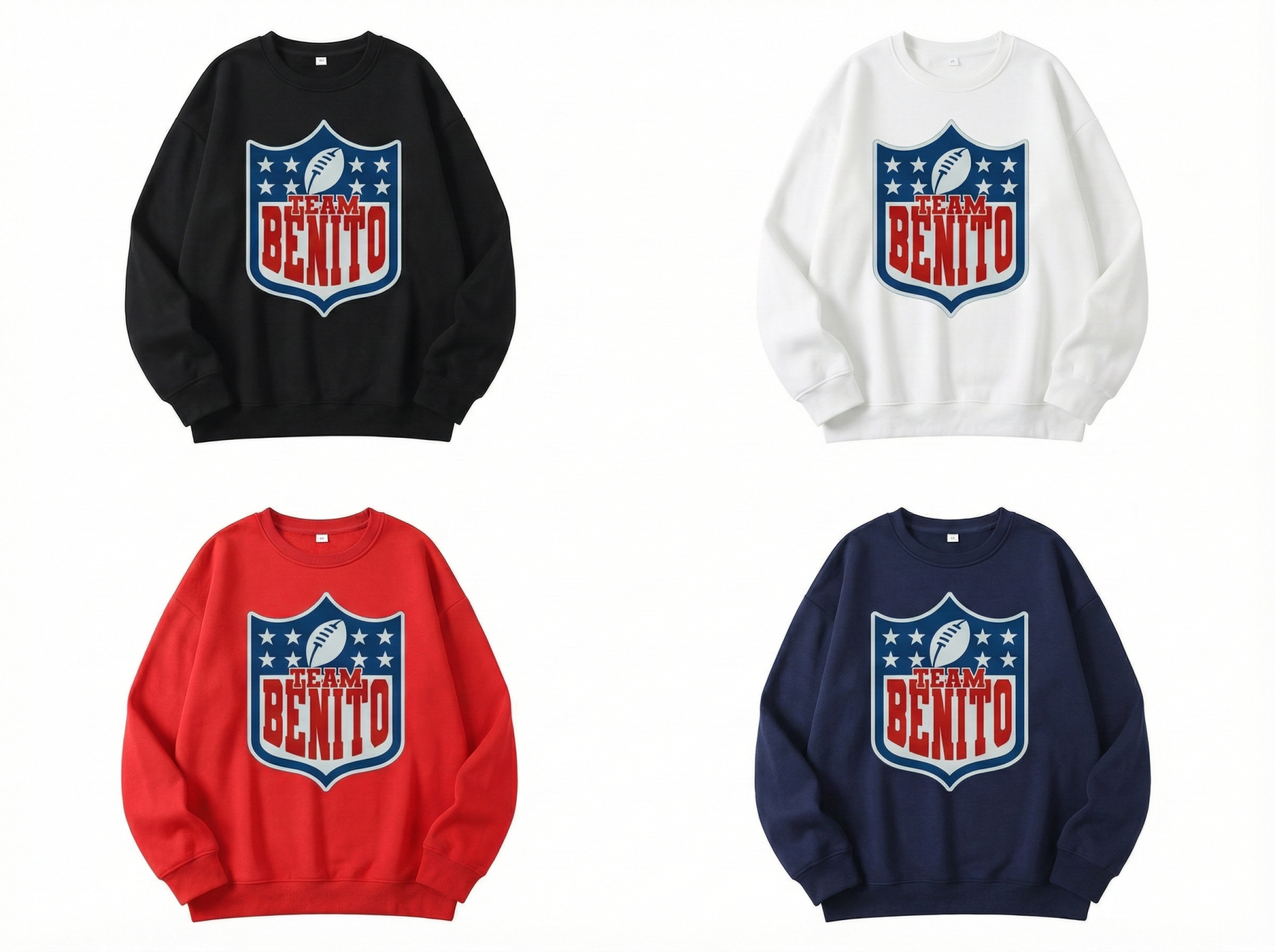 Team Benito "Halftime Show" Graphic Sweatshirt - Retro Football Style