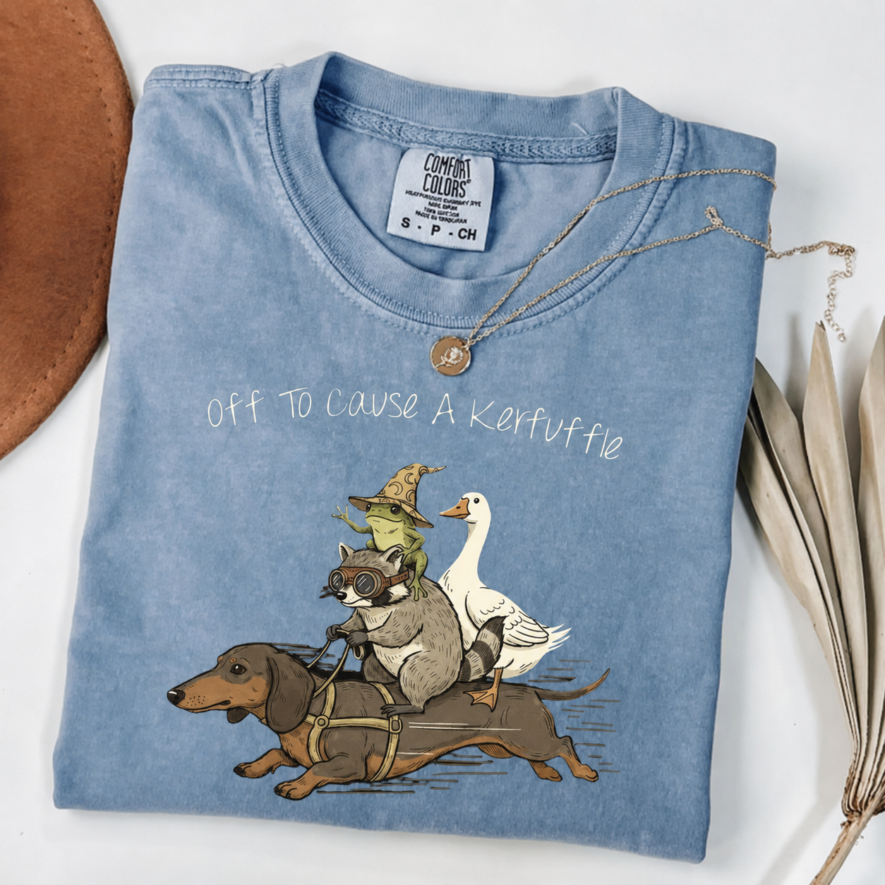 The Dachshund, Raccoon & Silly Goose - Chaos Crew Tee